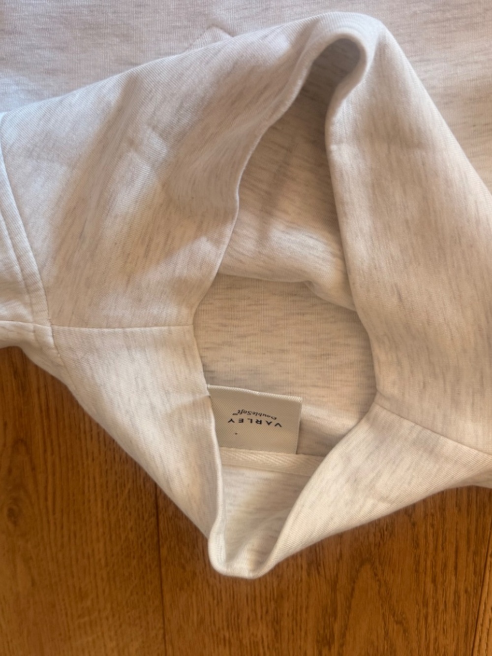 VARLEY Ivory Marl Double Soft ISABELLA Set Top Shirt And Mid Rise Shorts SZ S - Picture 5 of 6